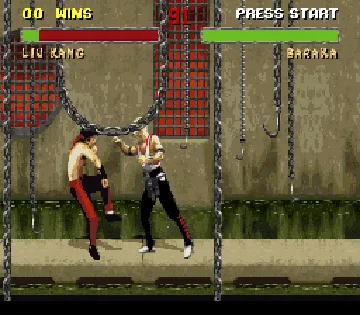 Mortal Kombat II (USA) screen shot game playing